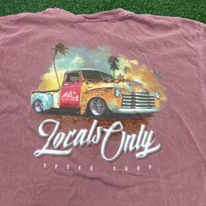 MAC Tools Locals Only Speed Shop Double Sided Faded Red T-Shirt Mens Size XL